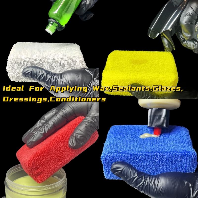 8 stuks microvezel autowas app - Wax Applicator Pad recensie en prijs